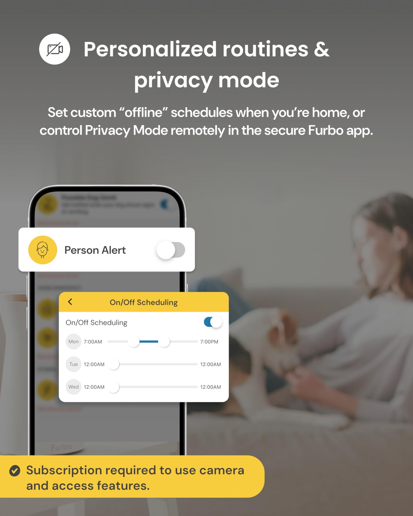 Furbo 360° Dog Camera [Subscription Required] Unlock w/Paid Plan: Home Security & Dog Safety Alerts, Rotating Pet Treat Toss, 2-Way Speaker (Low Risk, 3mo Min. Cancel Anytime)