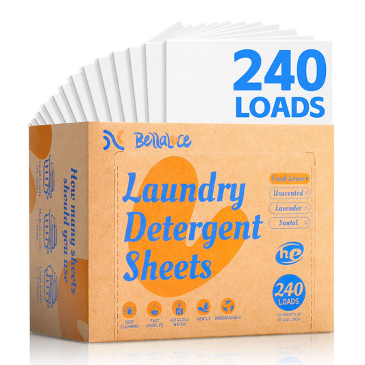 BellaLuce Laundry Detergent Sheets - Laundry Sheets, 240 Loads