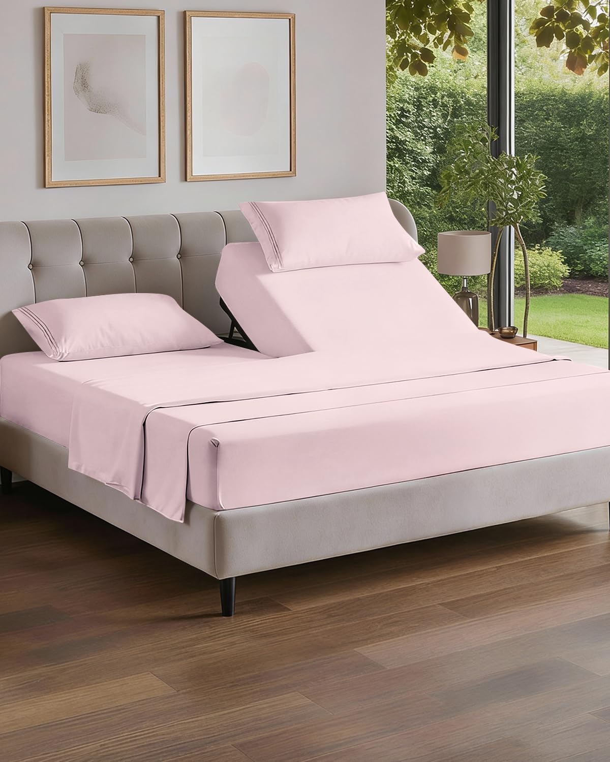 Full Size 4 Piece Sheet Set - Comfy Breathable & Cooling Sheets - Hotel Luxury Bed Sheets for Women & Men - Deep Pockets, Easy-Fit, Extra Soft and Wrinkle Free - Antique White Oeko-Tex Bed Sheet Set