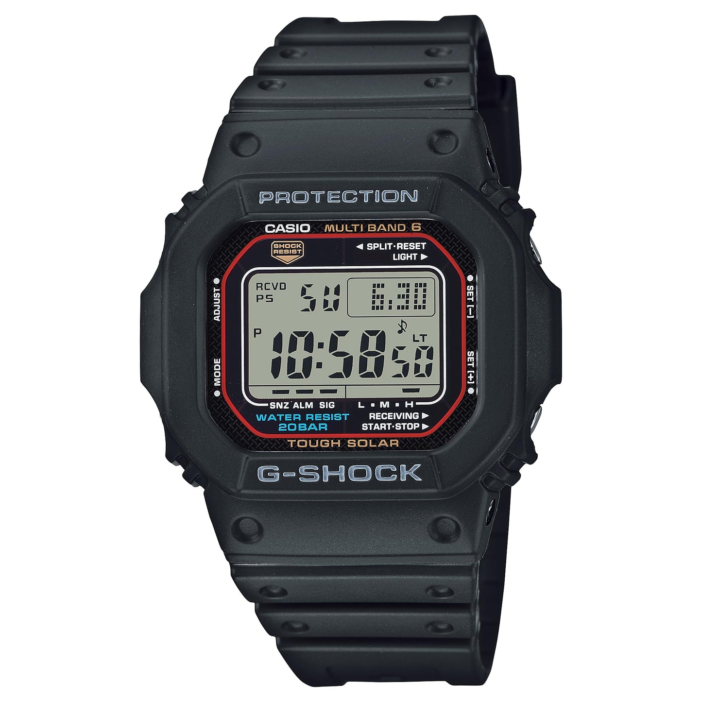 Casio G-Shock GW-M5610U-1 Men's Solar Black Resin Sport Watch