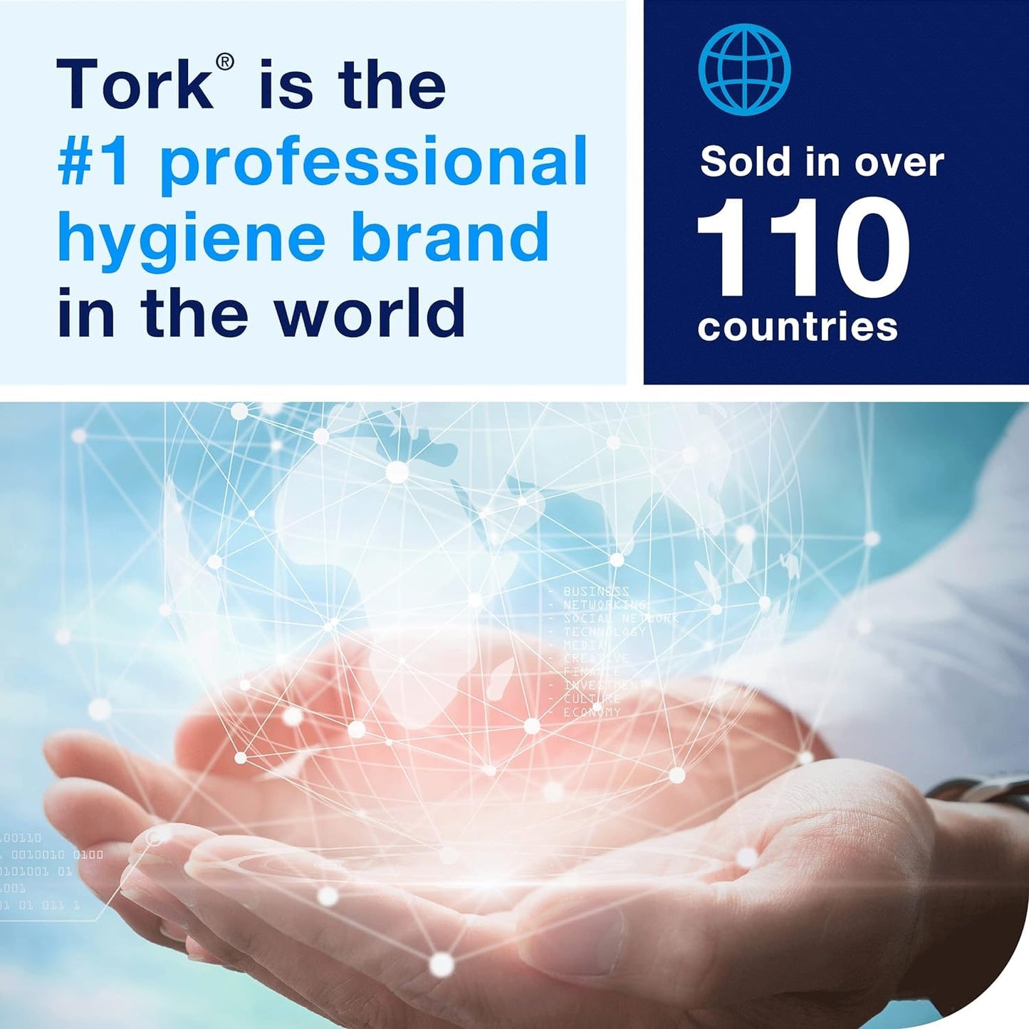 Tork Coreless High-Capacity Toilet Paper Roll White T7, Universal, 2-ply, 36 x 1100 sheets, 472882