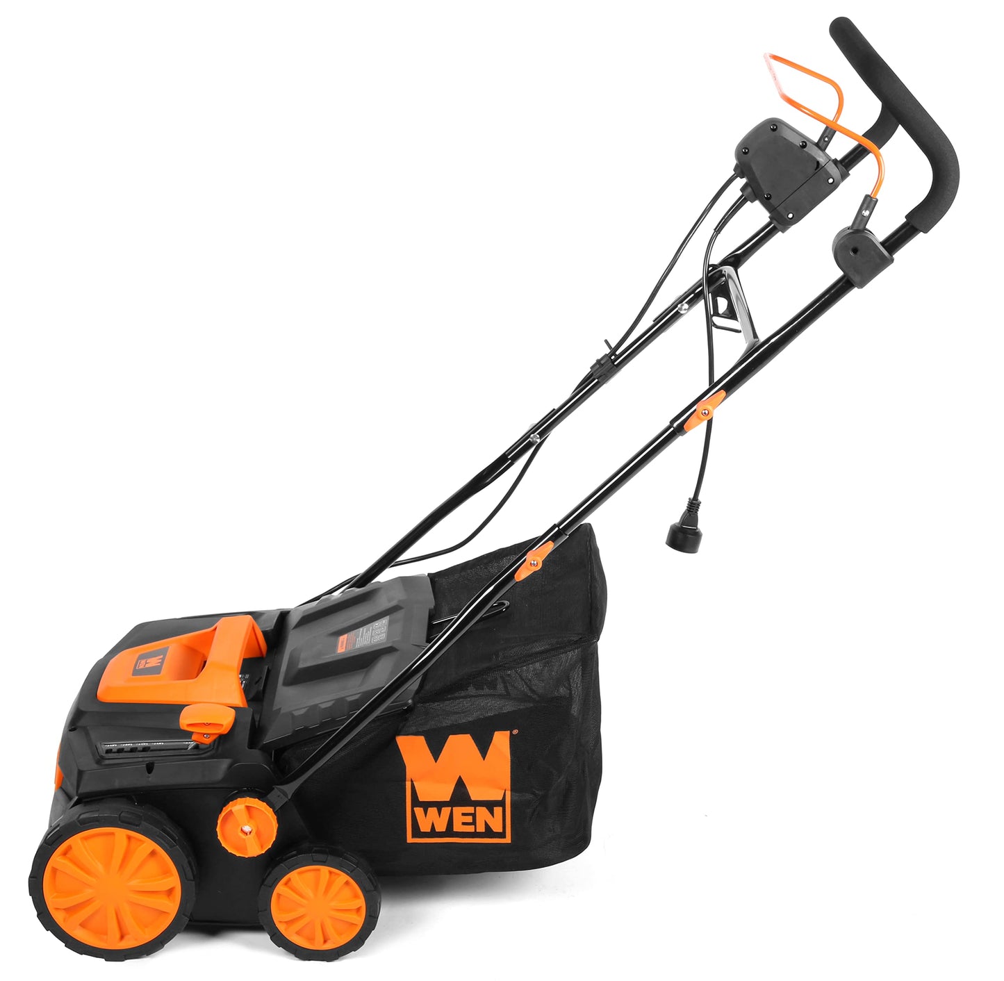 WEN 15-Inch 13-Amp 2-in-1 Electric Dethatcher and Scarifier with 12-Gallon Collection Bag (DT1315)