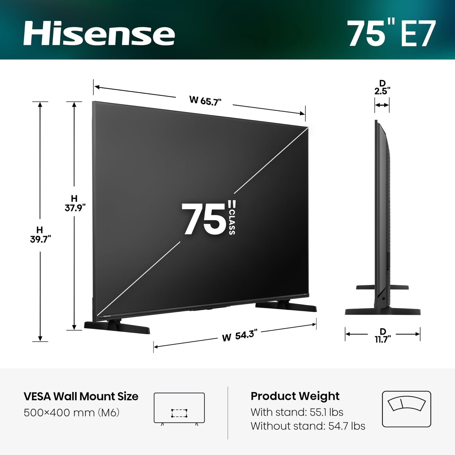 Hisense 75" E7 Cinema Series Hi-QLED Mini-LED 4K UHD Smart Fire TV (75E7SF, 2026 Model) -Native 144Hz, Dolby Vision IQ · Atmos, Full Array Local Dimming, HDR10+ Adaptive, Alexa Built in