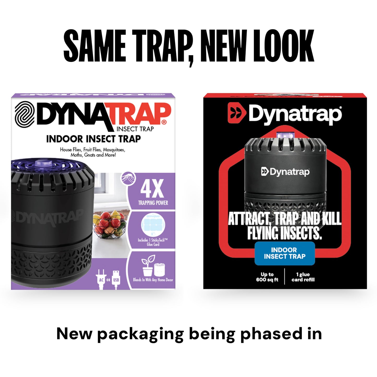 DynaTrap DT152 Indoor Insect Trap and Killer – Catches and Kills Gnats, Flies, Moths & Other Flying Insects