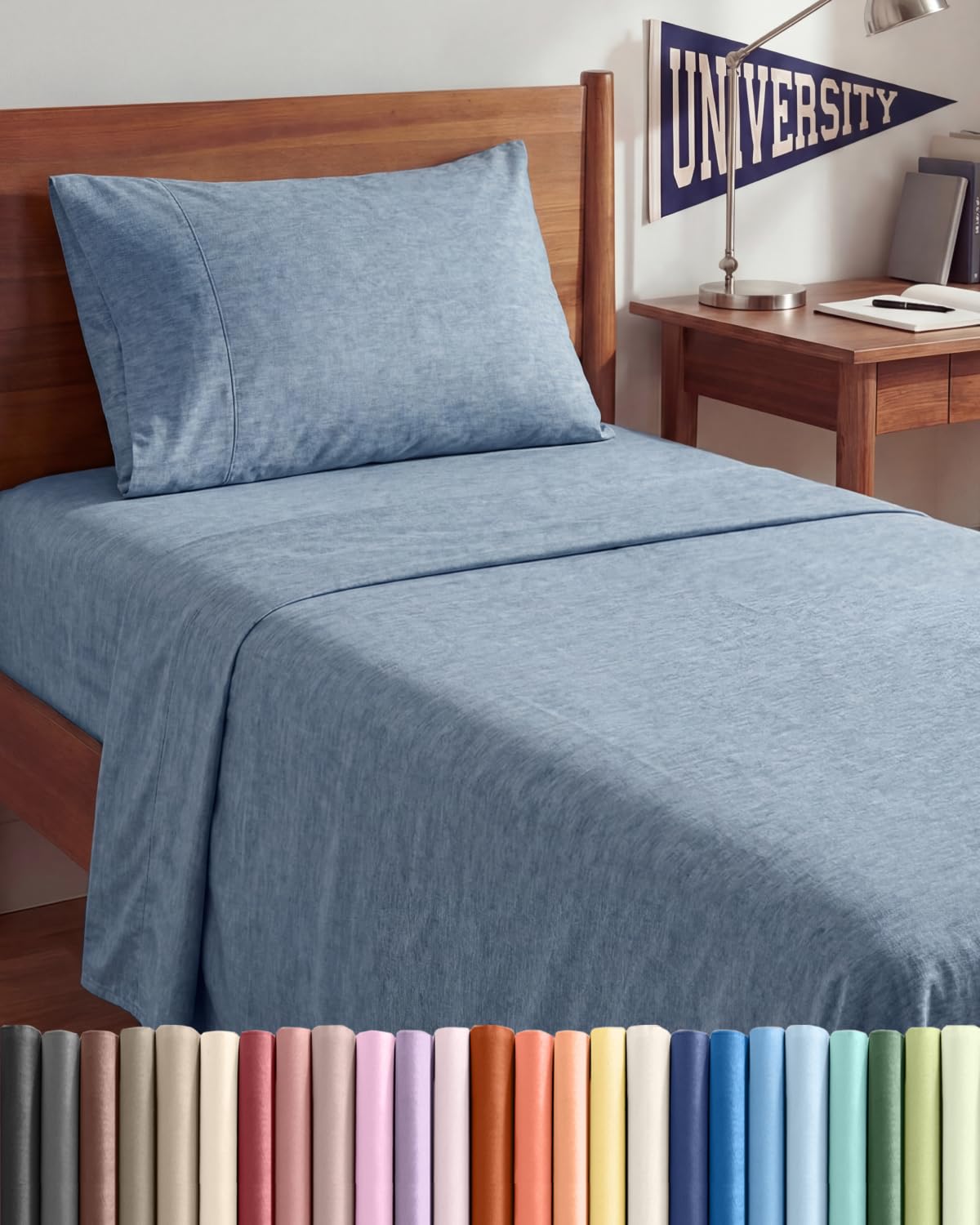 Full Size 4 Piece Sheet Set - Comfy Breathable & Cooling Sheets - Hotel Luxury Bed Sheets for Women & Men - Deep Pockets, Easy-Fit, Extra Soft and Wrinkle Free - Antique White Oeko-Tex Bed Sheet Set