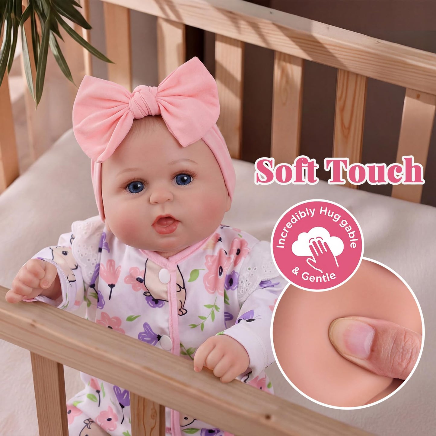 BABESIDE Lifelike Reborn Baby Dolls Dara - 20 Inch Realistic-Newborn Baby Doll Girl Handmade Real Life Baby Dolls with Clothes and Toy Accessories Gift for Kids Age 3+