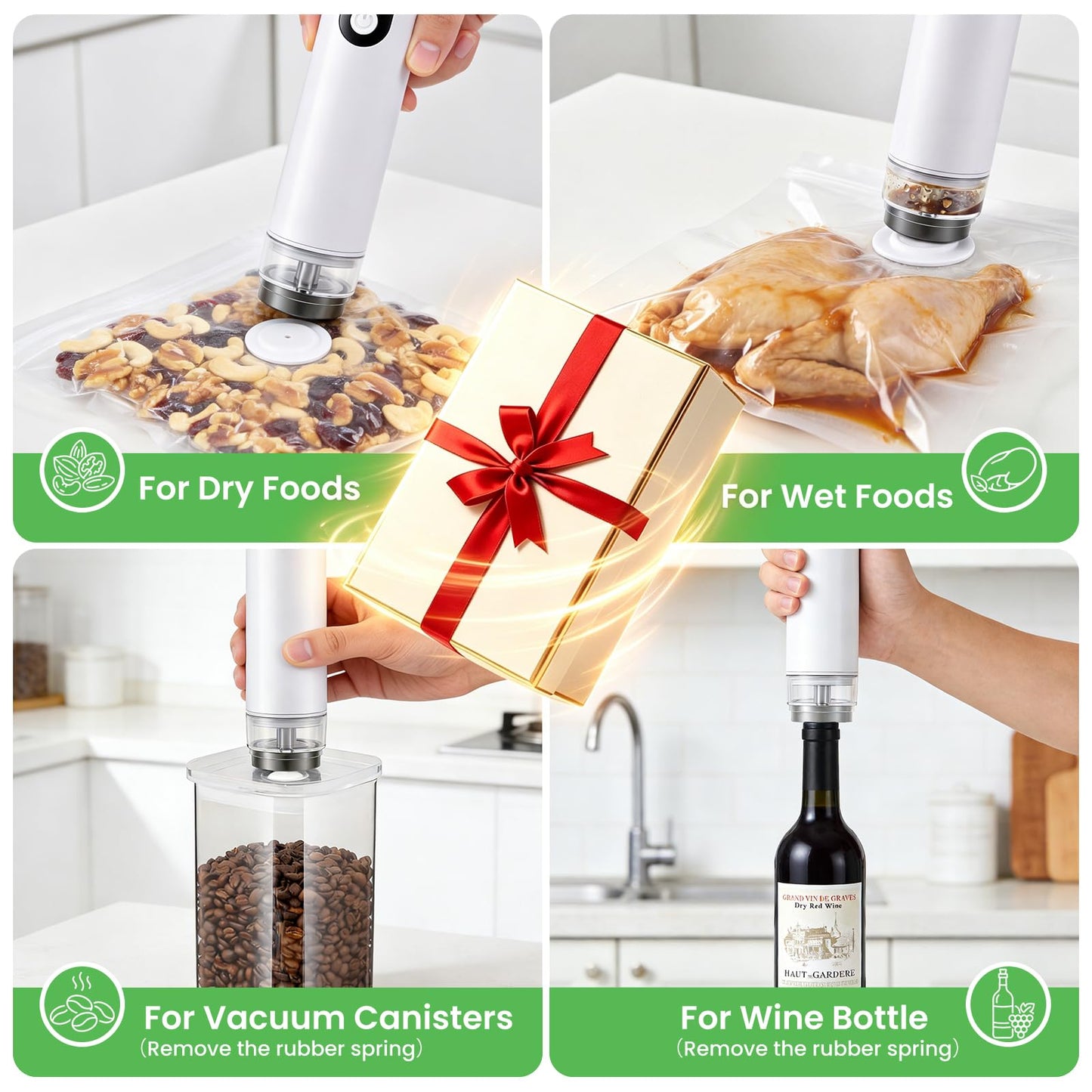 🔥70% Off!🔥ROUUO Vacuum Sealer for Food Portable
