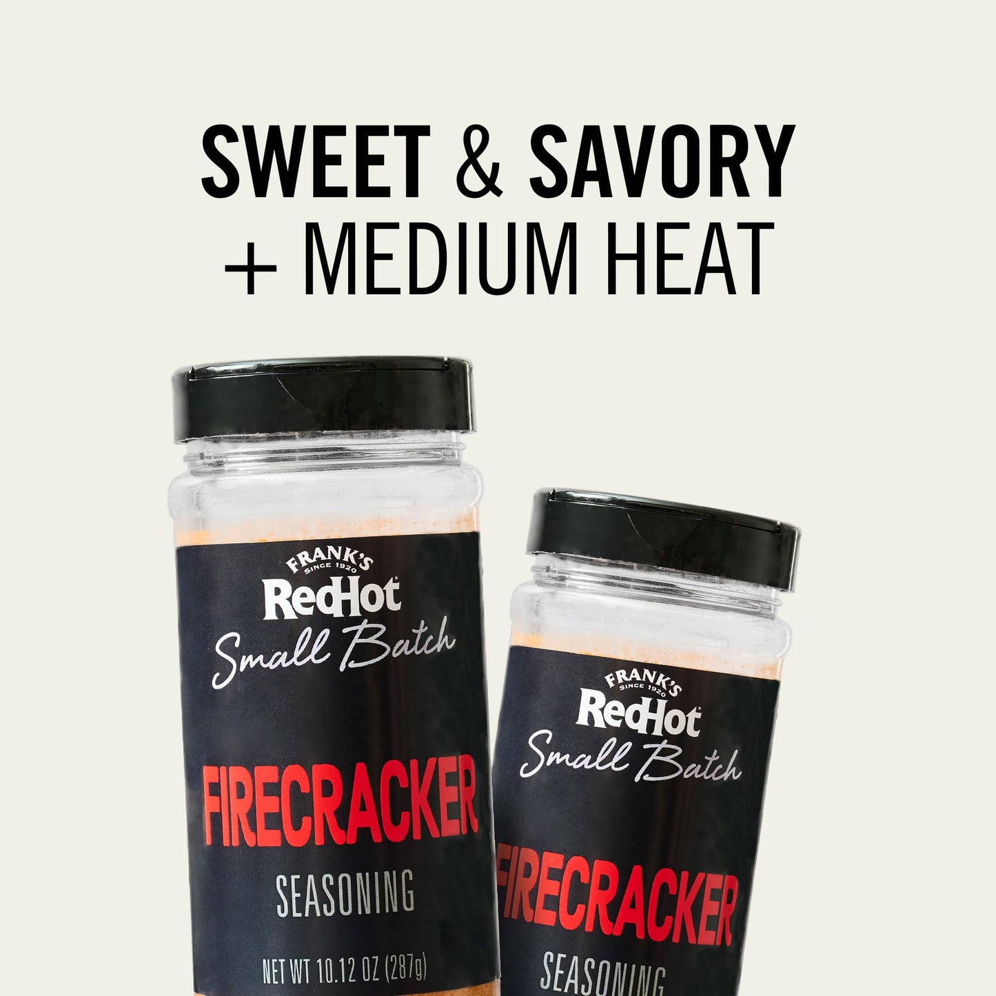 Frank’s RedHot Seasoning, Firecracker, Small Batch, Made for Chefs, Sweet & Savory Flavor for Wings, Pizza, Grilled Meat, Veggies, and More, 10.12 oz