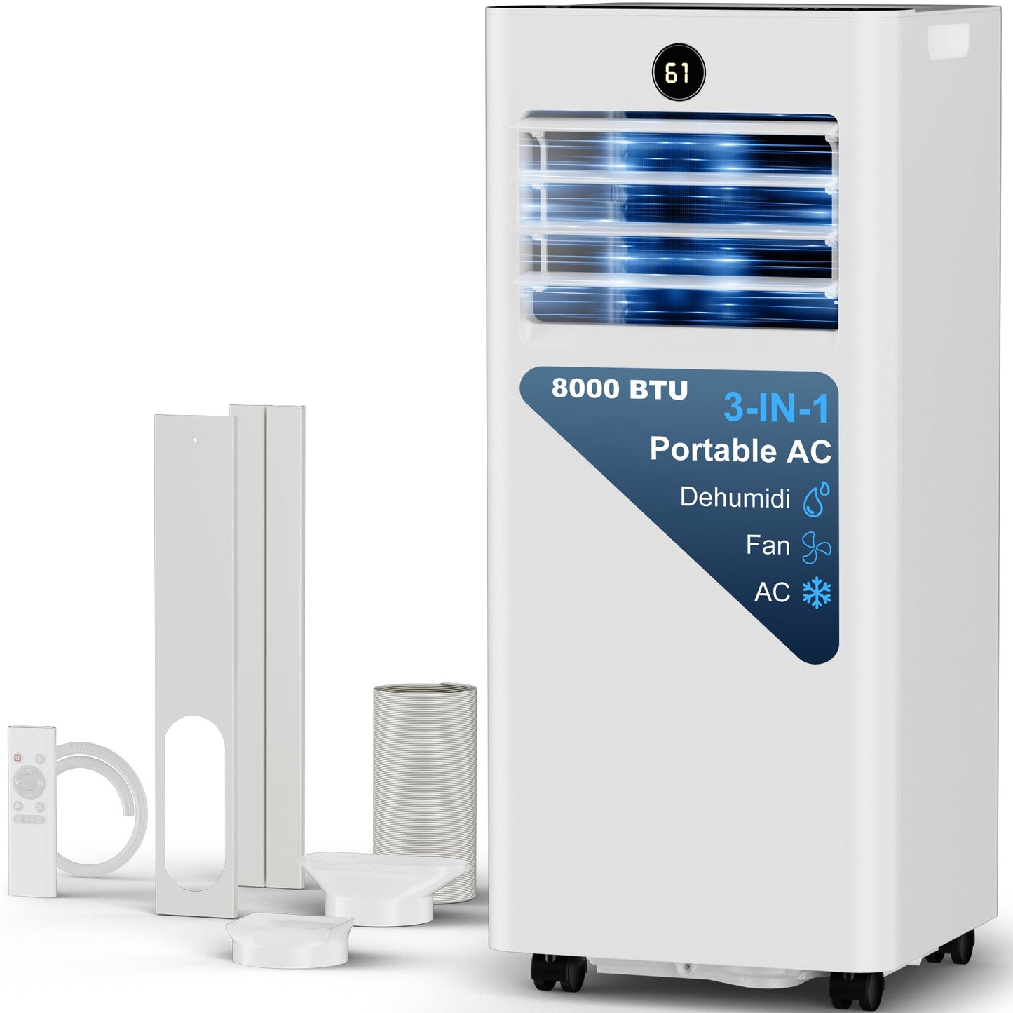 🔥74% Off!🔥AKIRES Portable Air Conditioners, 8000 BTU Air Conditioner