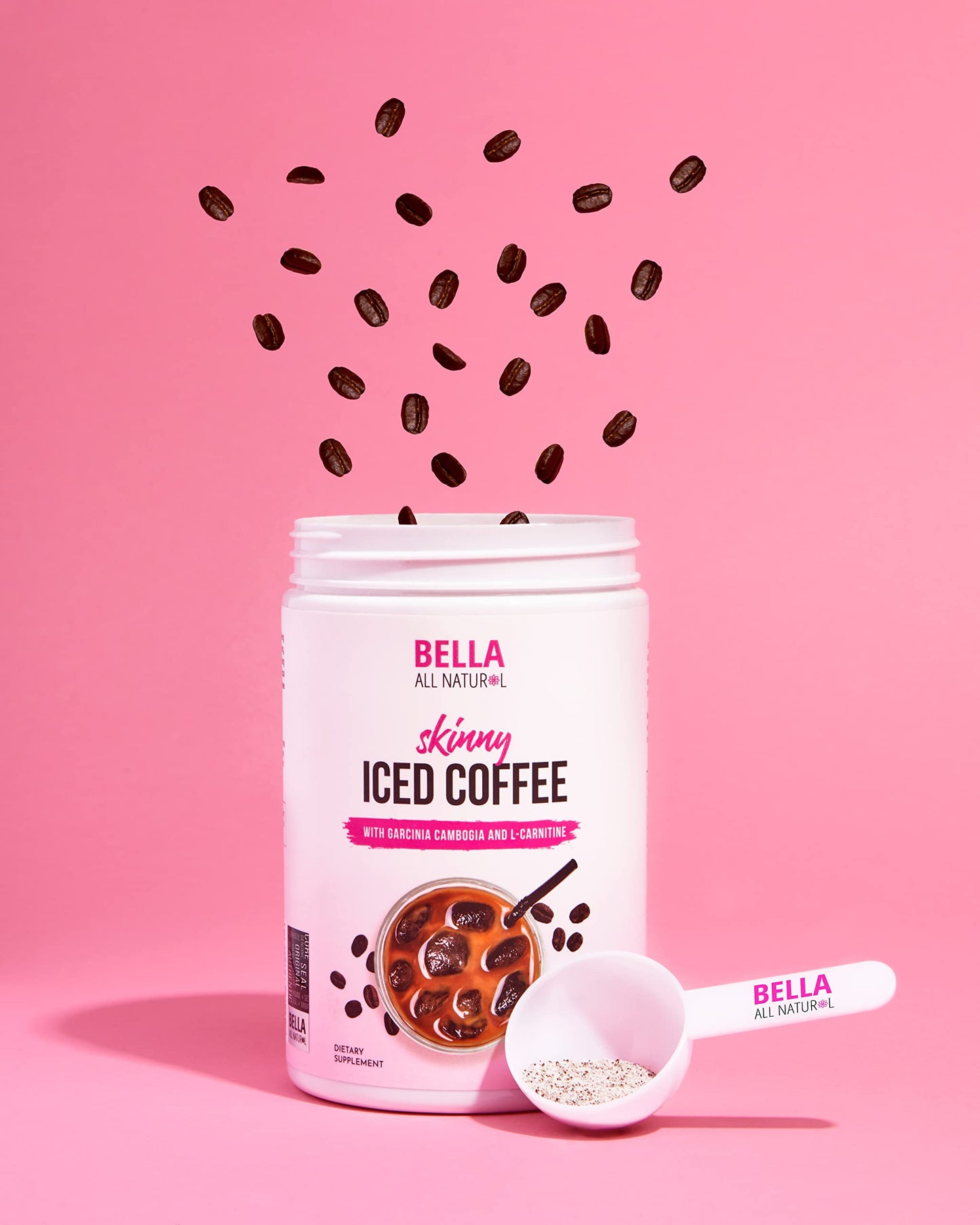 Bella All Natural Skinny Iced Coffee - Good Taste 500 Grams 17.637 Ounce