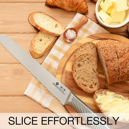 🔥75% Off!🔥imarku Bread Knife 10 Inch: Japanese High Carbon Stainless Steel