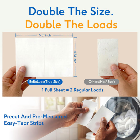 BellaLuce Laundry Detergent Sheets - Laundry Sheets, 240 Loads