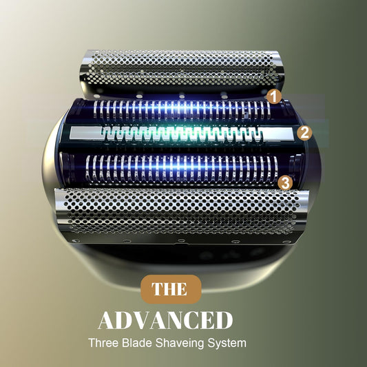 🔥73% off!🔥Tulzim Electric Foil Shaver for Men: Cordless Electric Razor for Face & Beard
