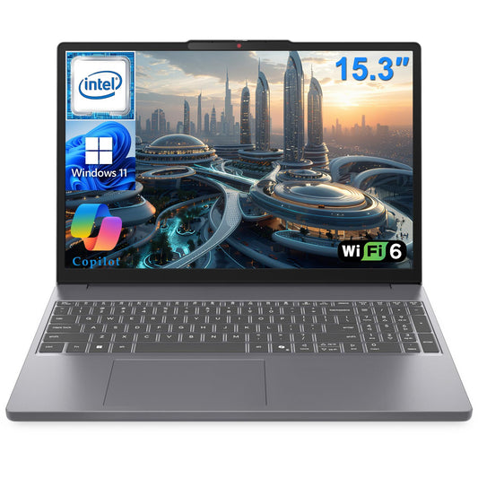 Lenovo 15.3" FHD+ Laptop Computer, Intel 8-Core i5-13420H, 16GB DDR4 RAM, 256GB PCIe SSD, 2026 Edition, Long Battery Life, WiFi 6, Bluetooth 5.2, HDMI, Type-C, Copilot Key, Windows 11 Home, Slate