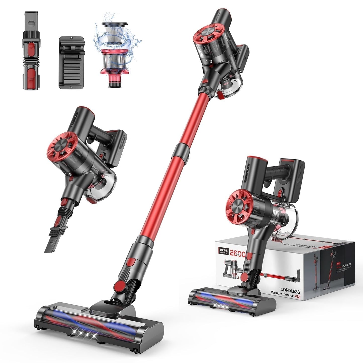 🔥75% Off!🔥Comvtu Cordless Vacuum Cleaner for Home