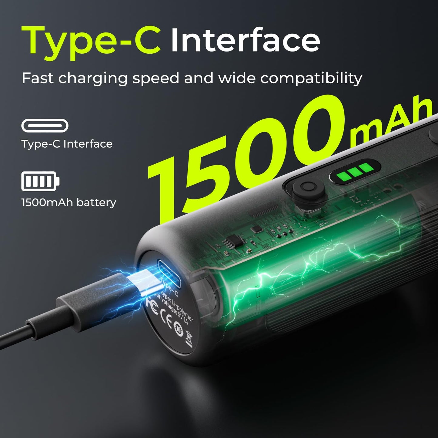 ELEGOO Electric Screwdriver Set with 33 Magnetic Bits and 3 Torque Setting, Max 10 N.m, 1500mAh Rechargeable Cordless Screwdriver, LED Light, Mini Power Screwdriver Tool Kit for 3D Printer, PC, Camera