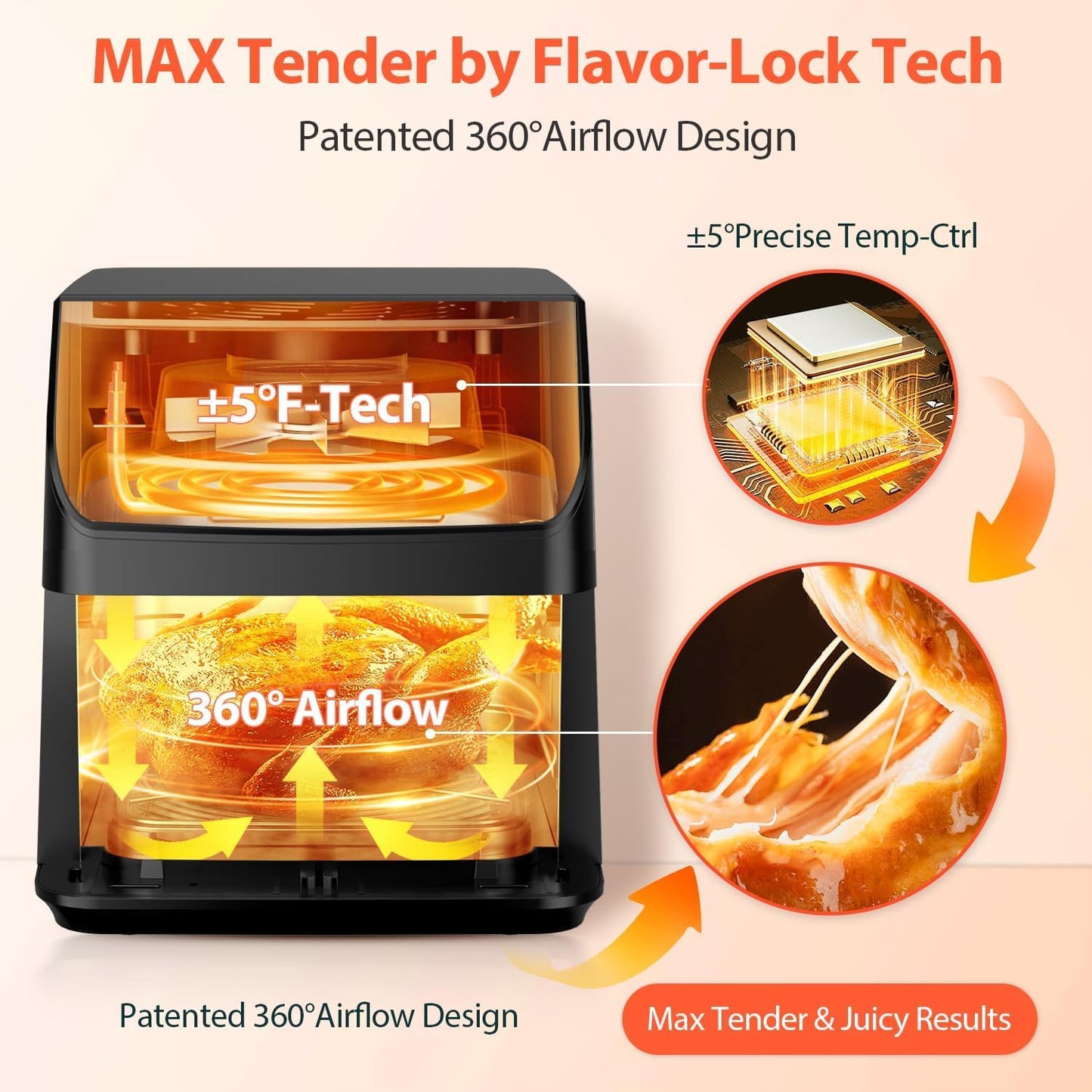 🔥70% Off!🔥Beelicious Large Air Fryer, 12-in-1 Digital Airfryer