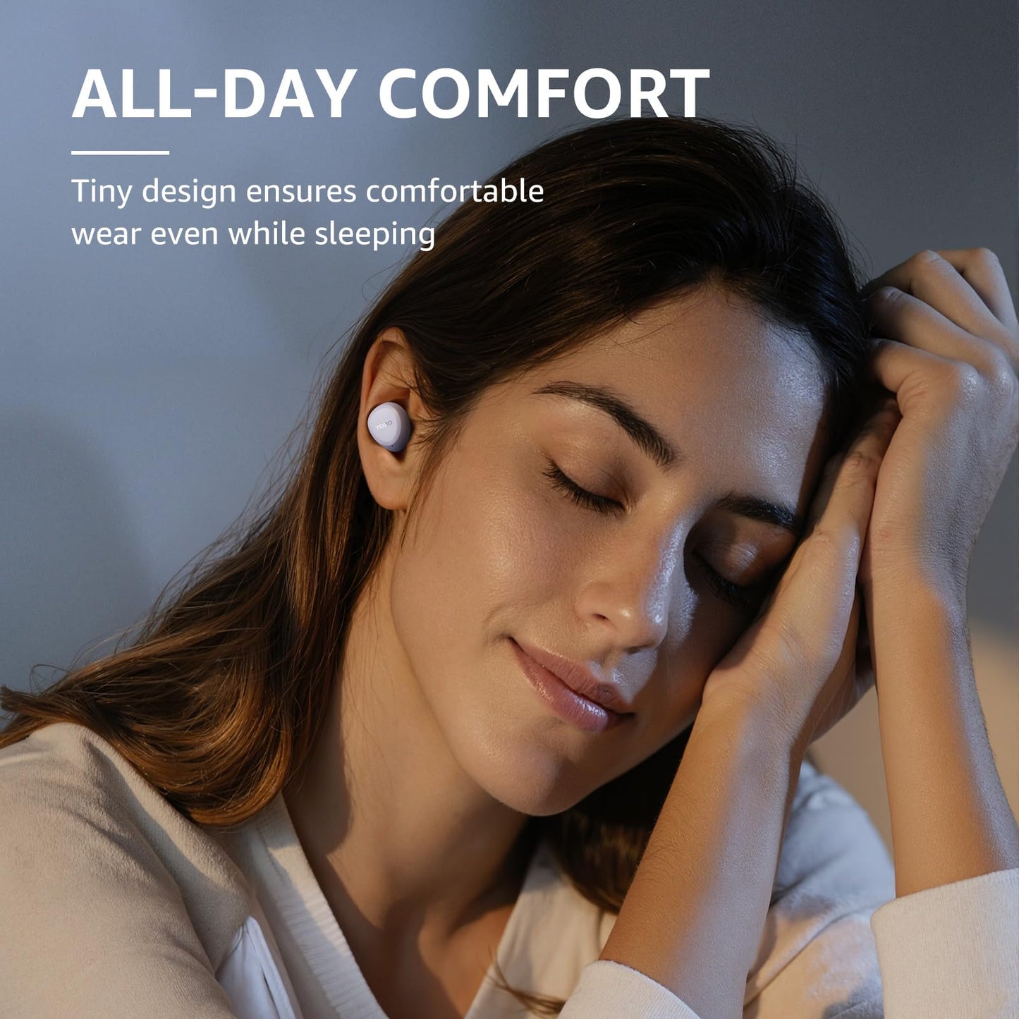 TOZO A1 Wireless Earbuds Bluetooth 5.3 Light Weight in Ear IPX5 Waterproof Headphones 2 Mic for AI Calls, Immersive Premium Sound Bass Headset with Charging Case, 32 Presets EQ Customization via App