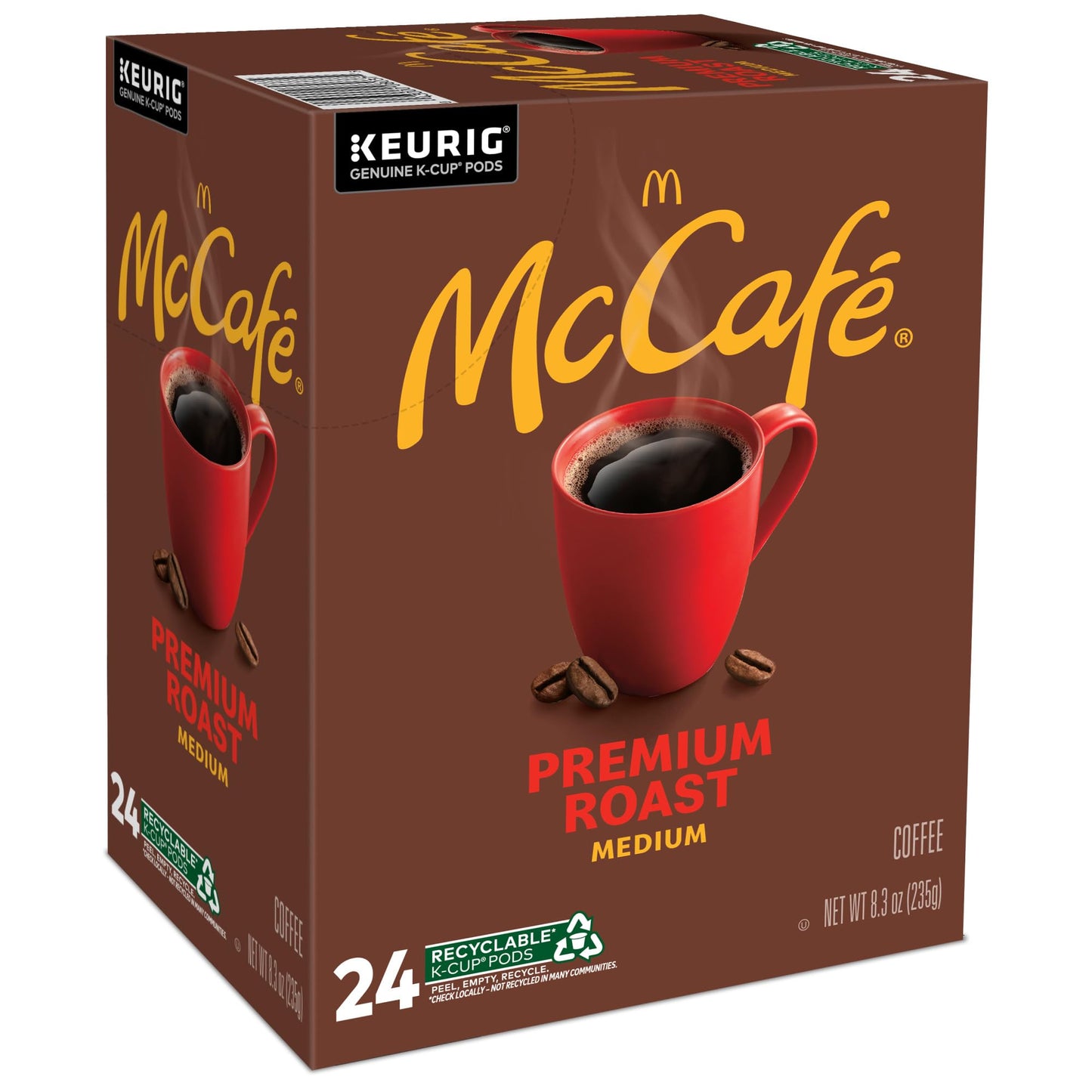 McCafe Premium Roast Coffee, Keurig Single Serve K-Cup Pods, Medium Roast, 96 Count