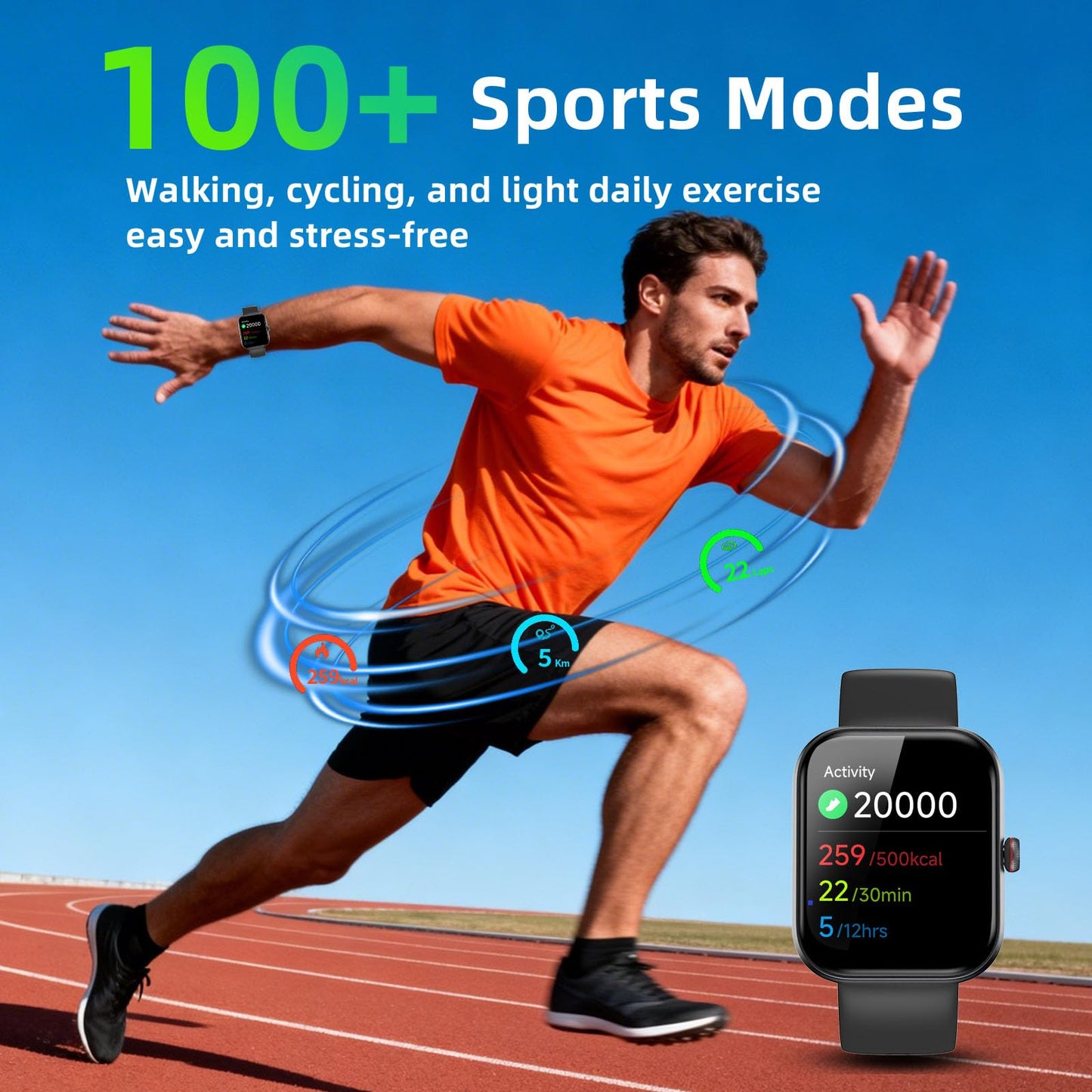 🔥77% Off!🔥uaue Smart Watch for Men Women with Alexa Built-in, 1.91" HD