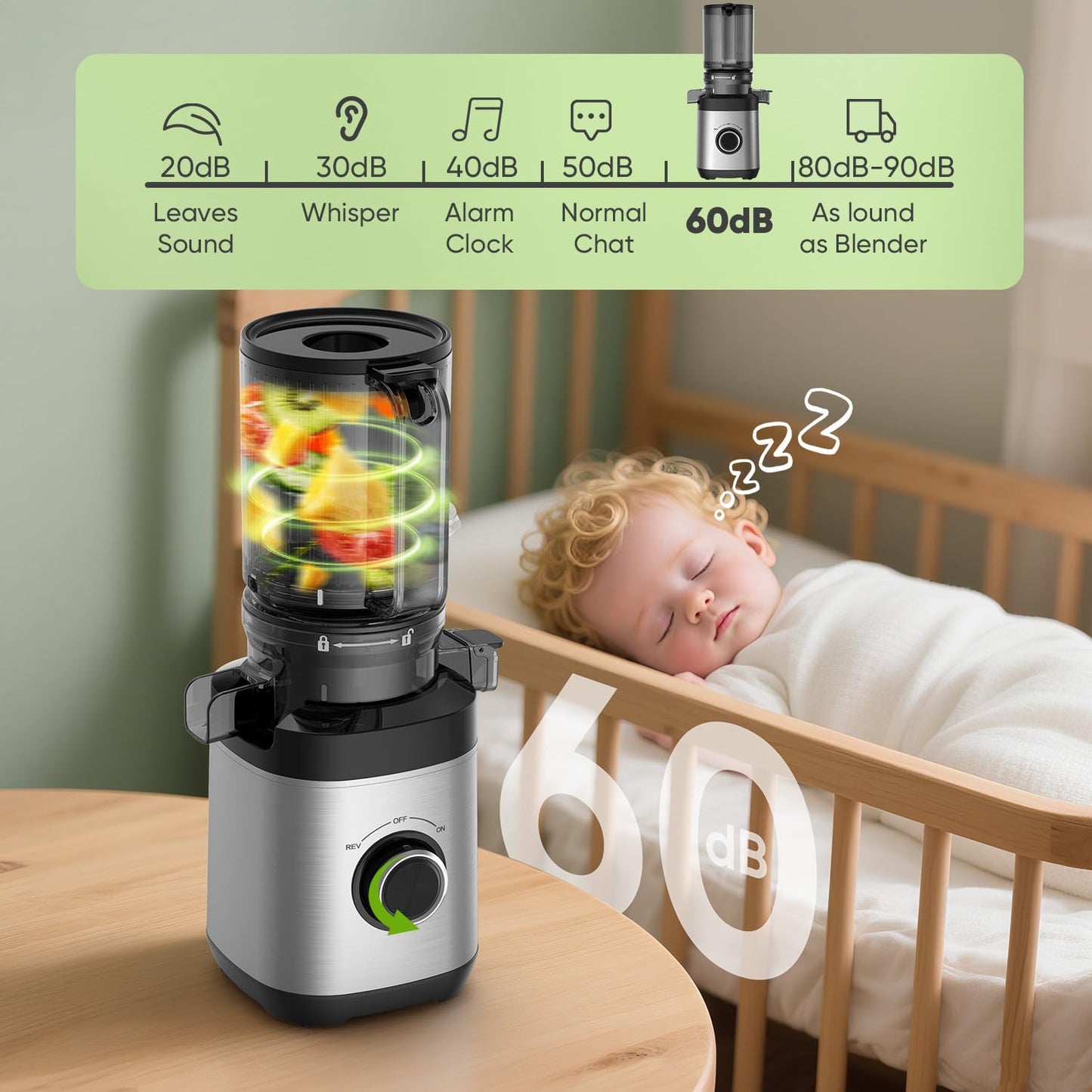 🔥77% Off!🔥Cold Press Juicer Fit Whole Fruits and Vegetables