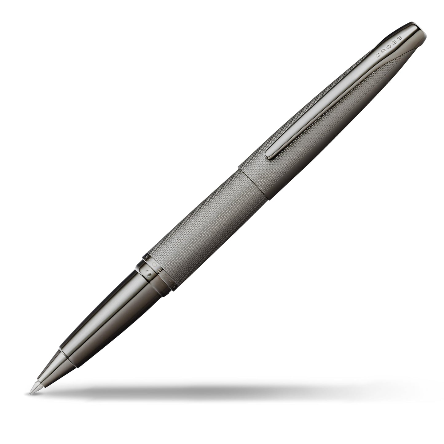 Cross ATX Sandblasted Titanium Gray Rollerball Pen - Refillable Pen for Smooth Writing - Black Ink - Comfortable Grip - Long-Lasting - Professional Office Supplies - Gift Box Included