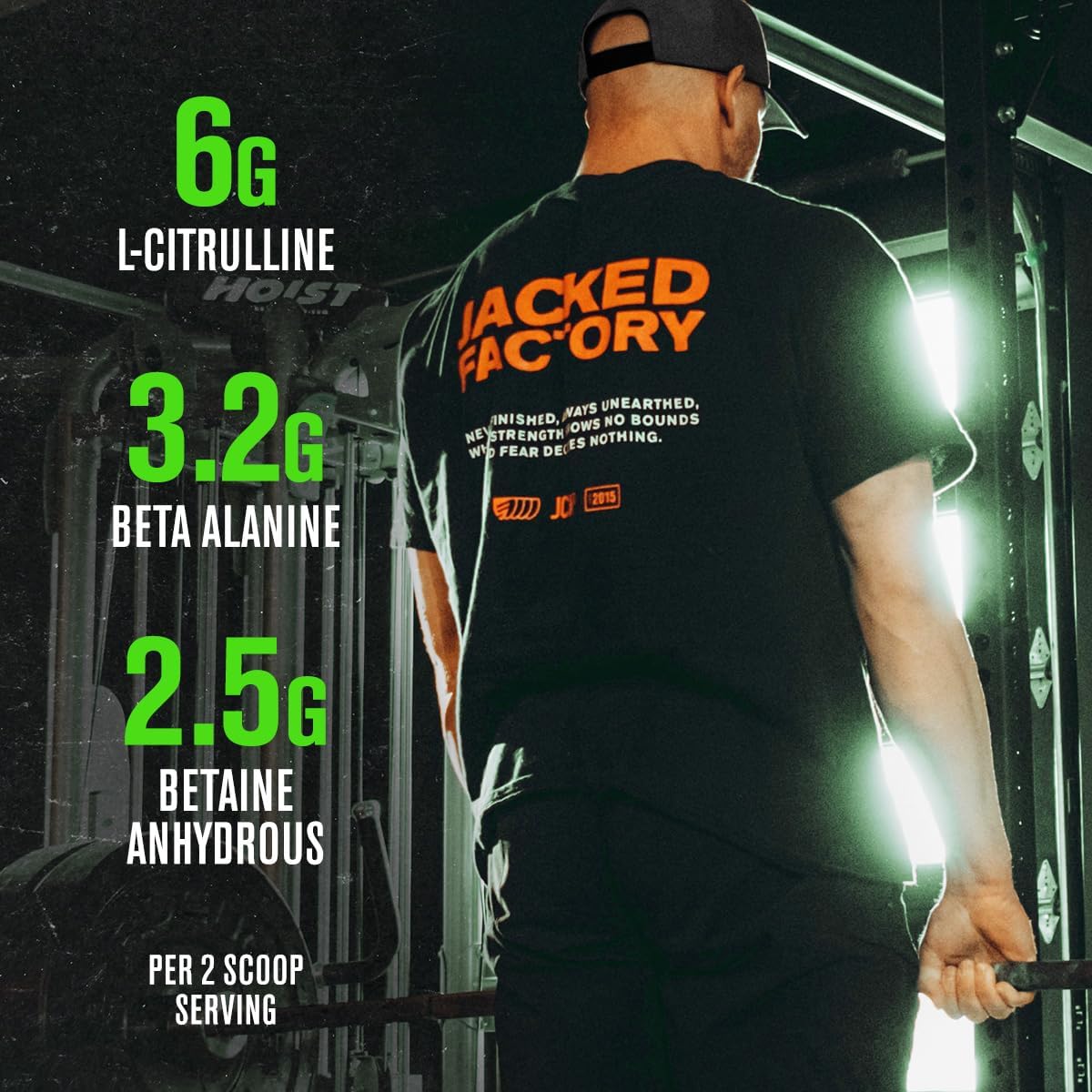 Jacked Factory NITROSURGE Pre Workout Supplement - Endless Energy, Instant Strength Gains, Clear Focus, Intense Pumps - NO Booster & Preworkout Powder with Beta Alanine - 30 Servings, Cherry Limeade