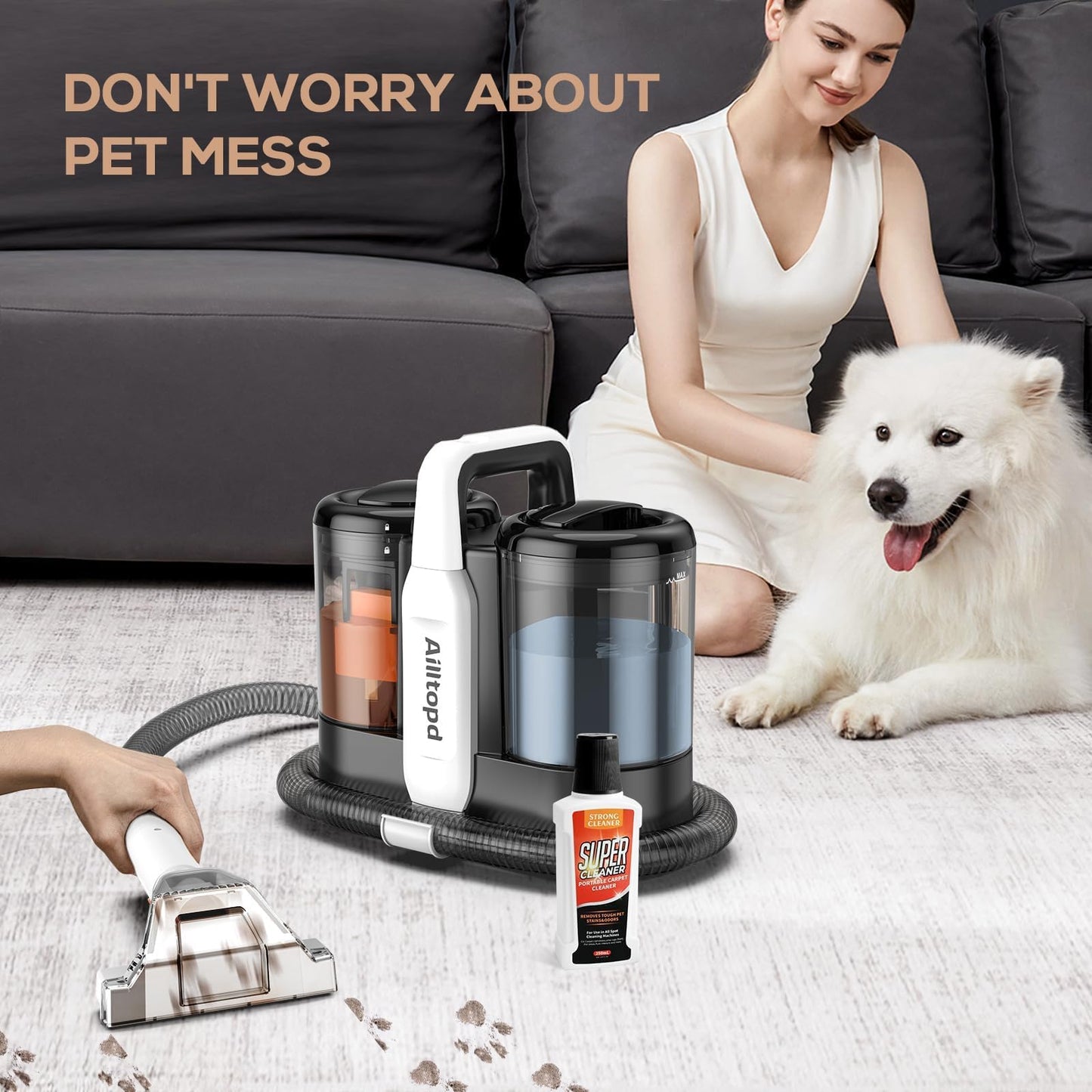 🔥78% Off!🔥Portable Carpet & Upholstery Spot Cleaner Machine