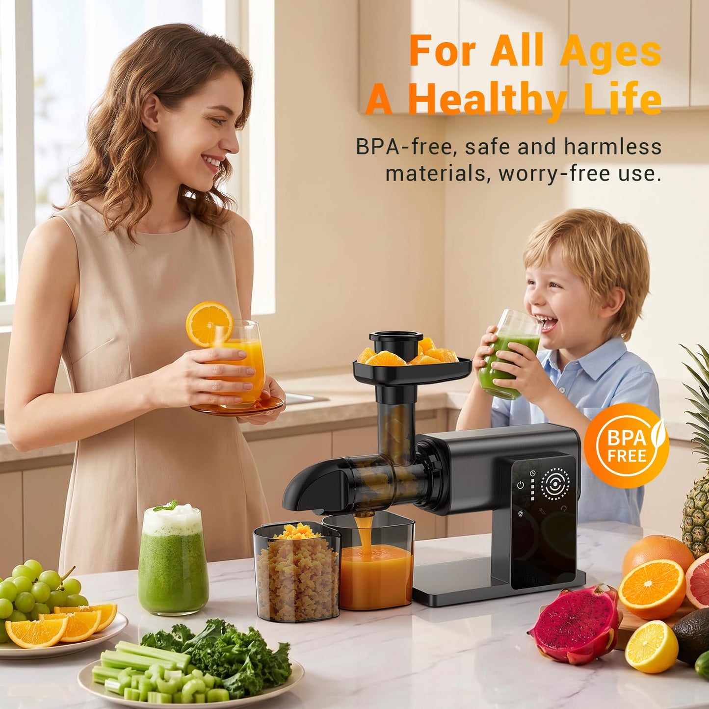 🔥71% Off!🔥Juicer Machines with LED Smart Touch Screen