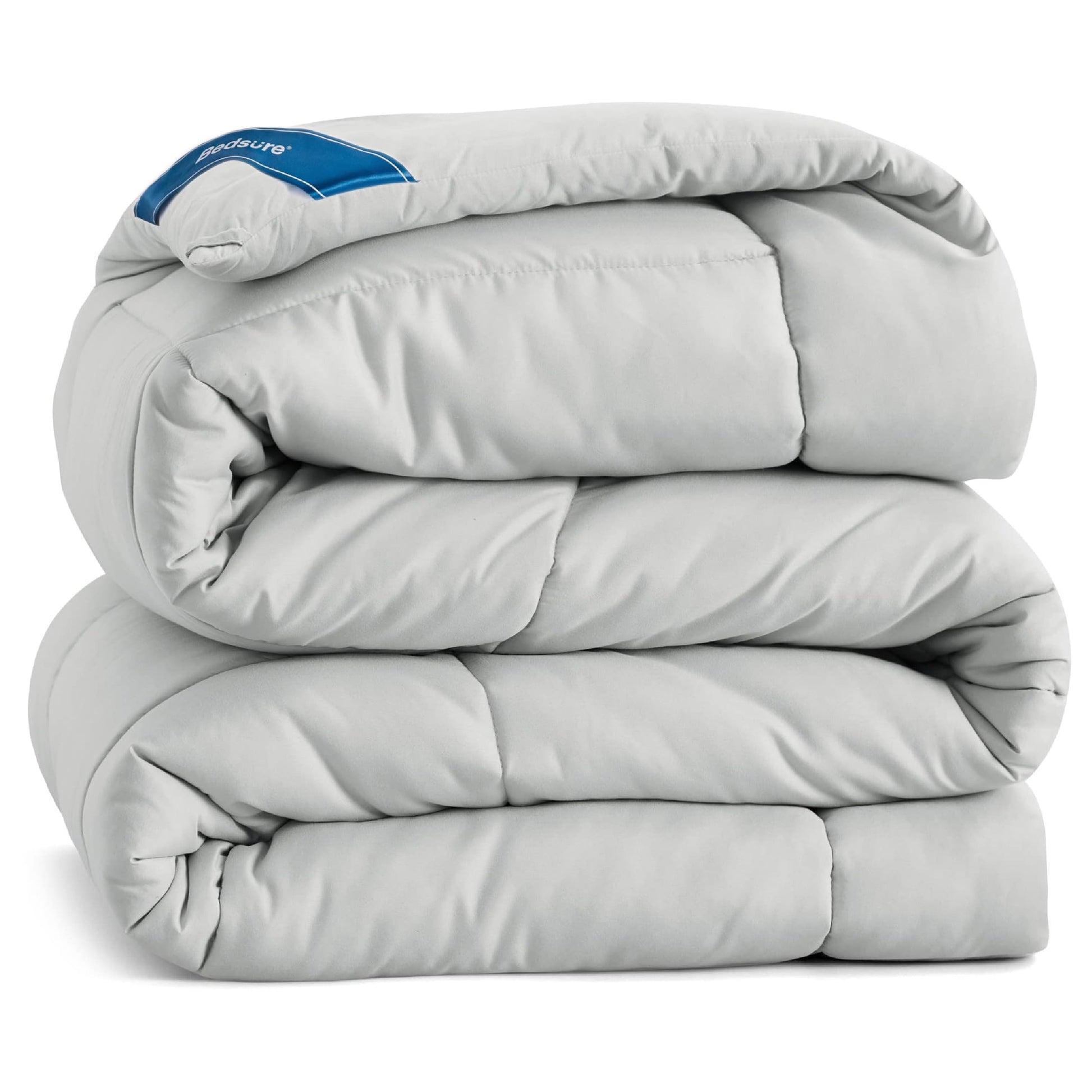 Bedsure Comforter Duvet Insert - Quilted Comforters Queen Size, All Season Duvet, GentleSoft Down Alternative Bedding Blanket, with 8 Tabs, Gifts for Women/Men, White, Queen 88 x 88 Inches