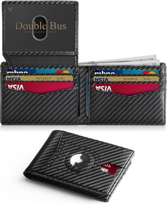 🔥72% Off!🔥Wallet for Men Slim RFID Blocking Bifold Carbon Fiber