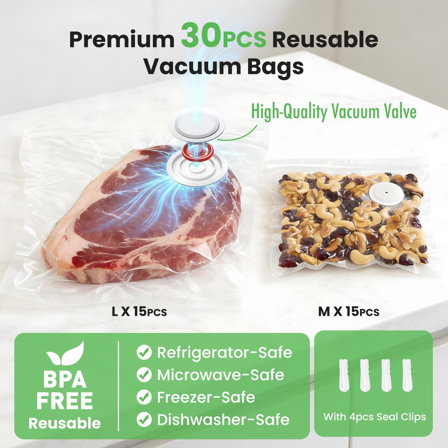 🔥70% Off!🔥ROUUO Vacuum Sealer for Food Portable