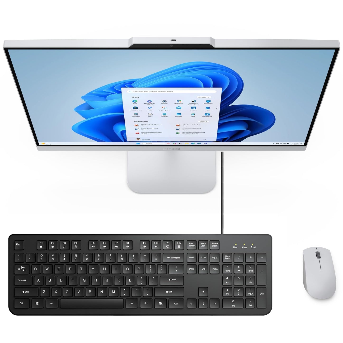 Lenovo Flagship 24" FHD All-in-One Desktop • 2026 Business Edition • Intel 8-Core Processor (up to 3.8 GHz) • 8GB DDR4 RAM • 512GB SSD, • Wi-Fi 6 • Windows 11