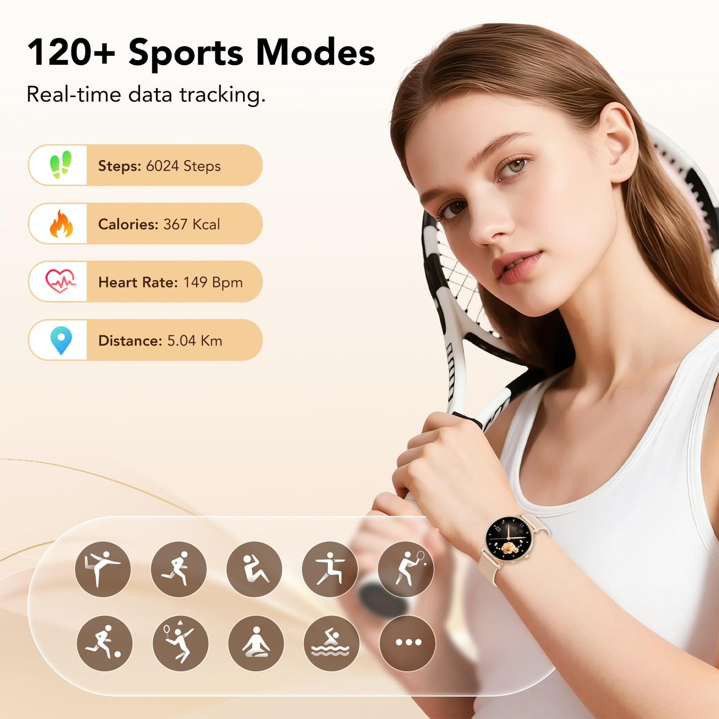 🔥72% Off!🔥taopodo Smart Watches for Women