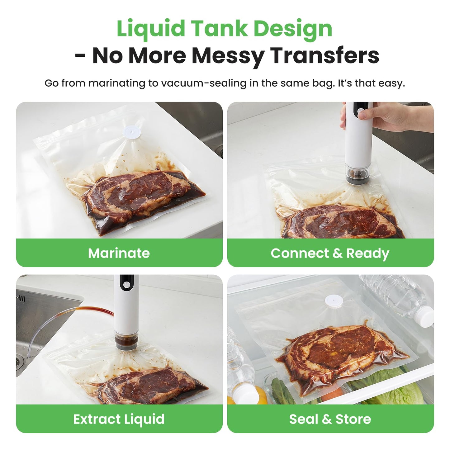 🔥70% Off!🔥ROUUO Vacuum Sealer for Food Portable
