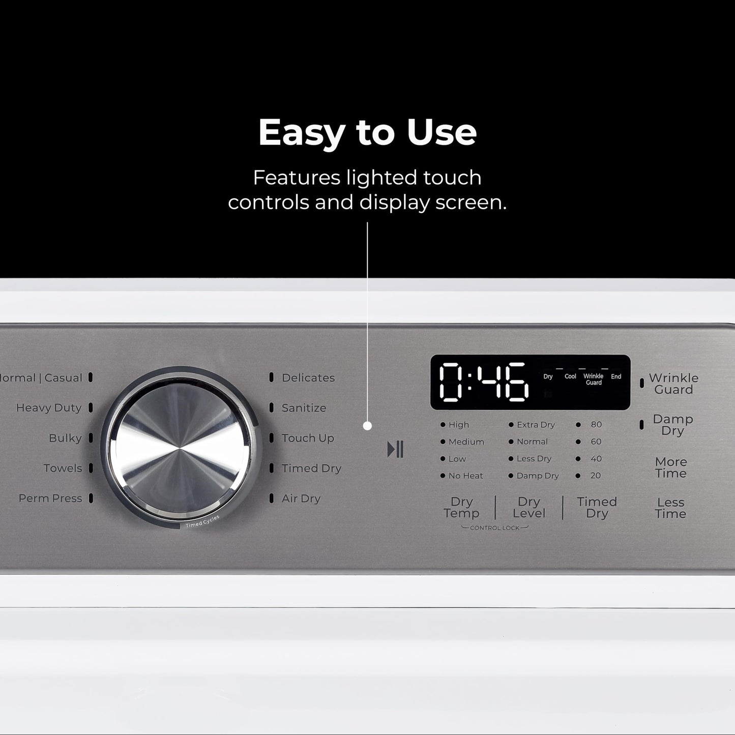 Kenmore 7.0 cu. ft. Front Load Electric Dryer - with Wrinkle Guard to Reduce Wrinkles & Static - Smart Sensor Drying - LED - White