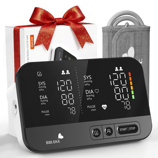 Clinical Accurate Blood Pressure Monitors for Home Use,FSA&HSA Eligible,Dual-Screen,One-Touch Automatic Measurement,2 Users, Voice & Mute,Large LED display screen, Birthday Gifts for Family and Friend