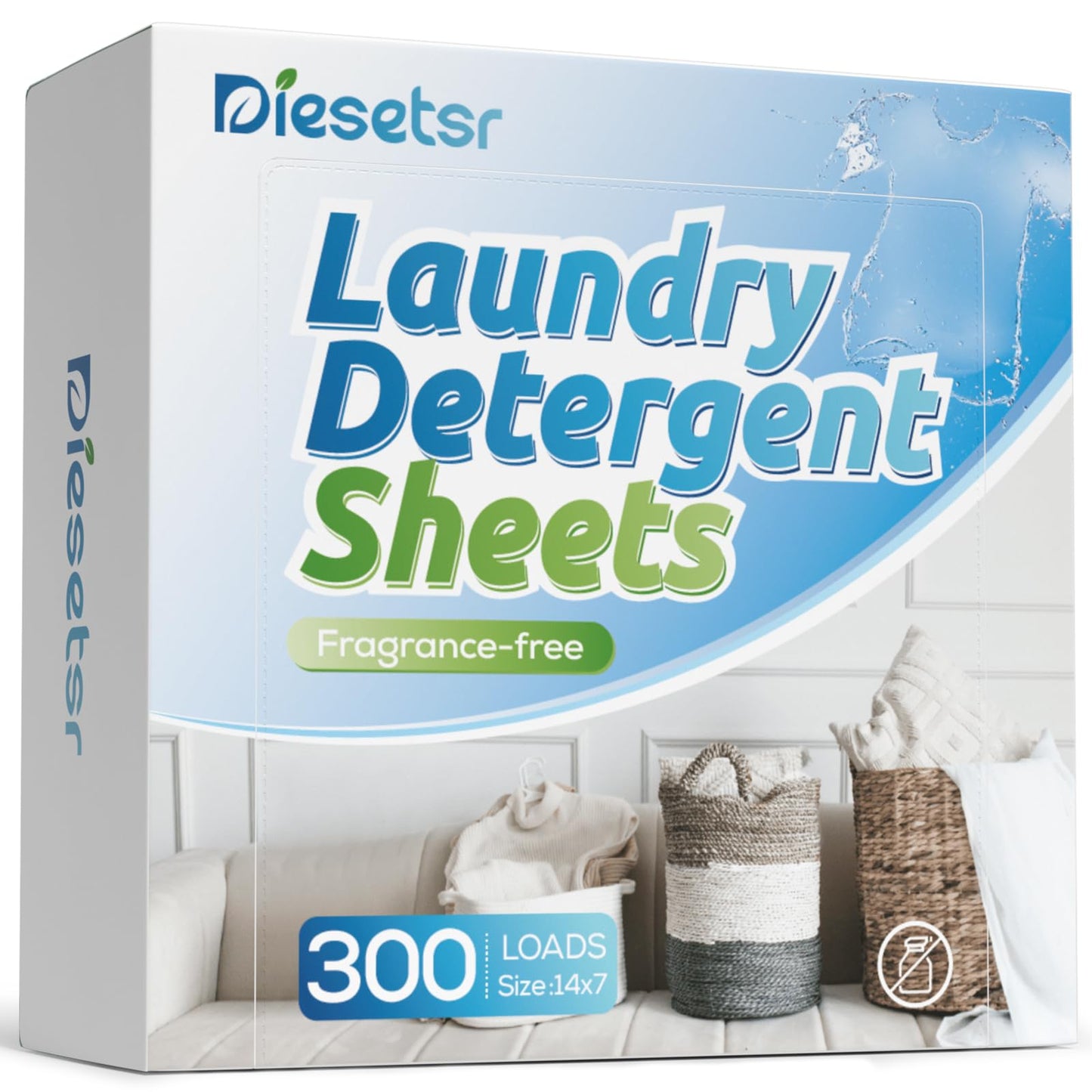 Laundry Detergent Sheets 300 Loads Diesetsr Laundry Sheet ECO-friendly