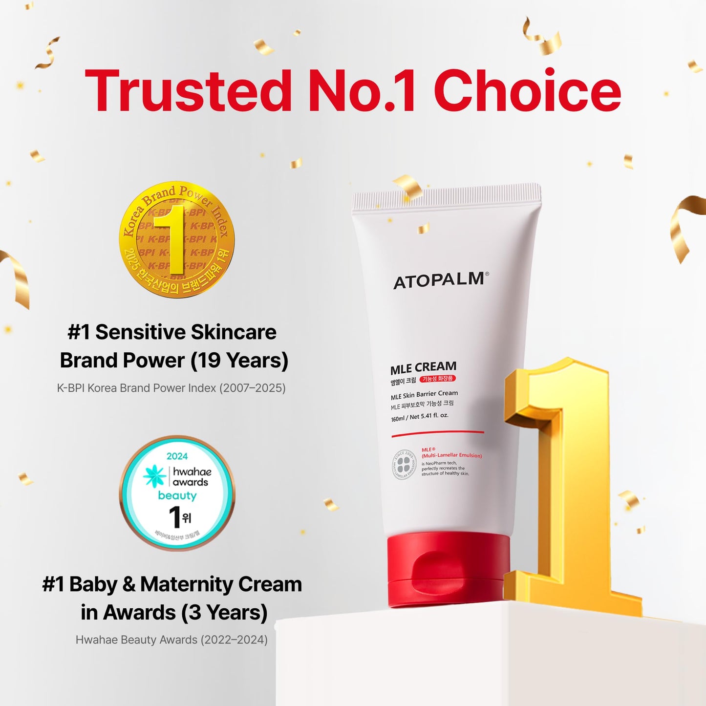 ATOPALM | MLE Eczema Cream | Premium Baby Face Cream | Body Moisturizer for Skin Barrier | Baby Lotion for Relieving Itchiness & Redness | Eczema Cream for Sensitive Skin | 5.6 fl oz (160ml)