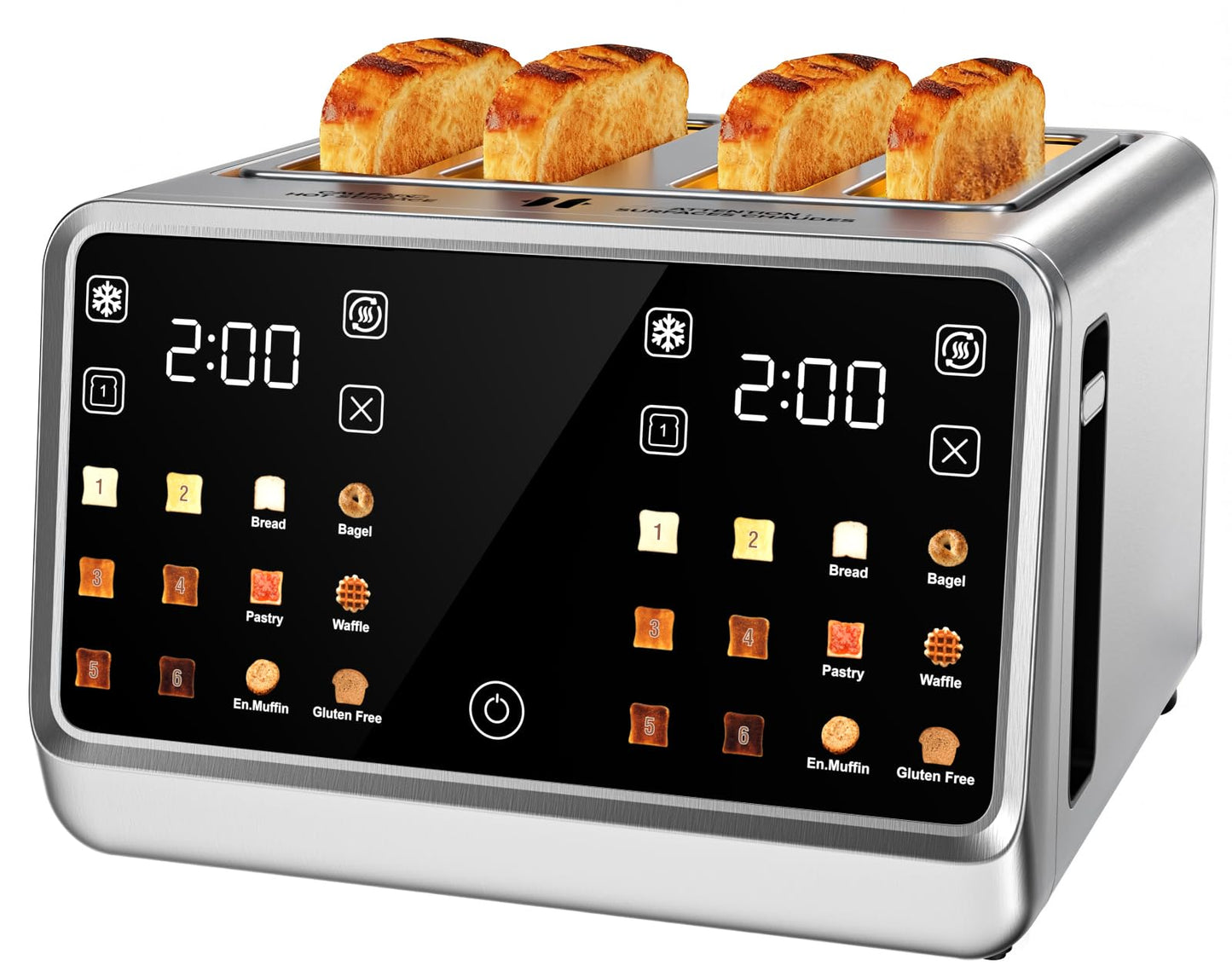 🔥70% off!🔥4 Slice Toaster with Dual Touchscreen