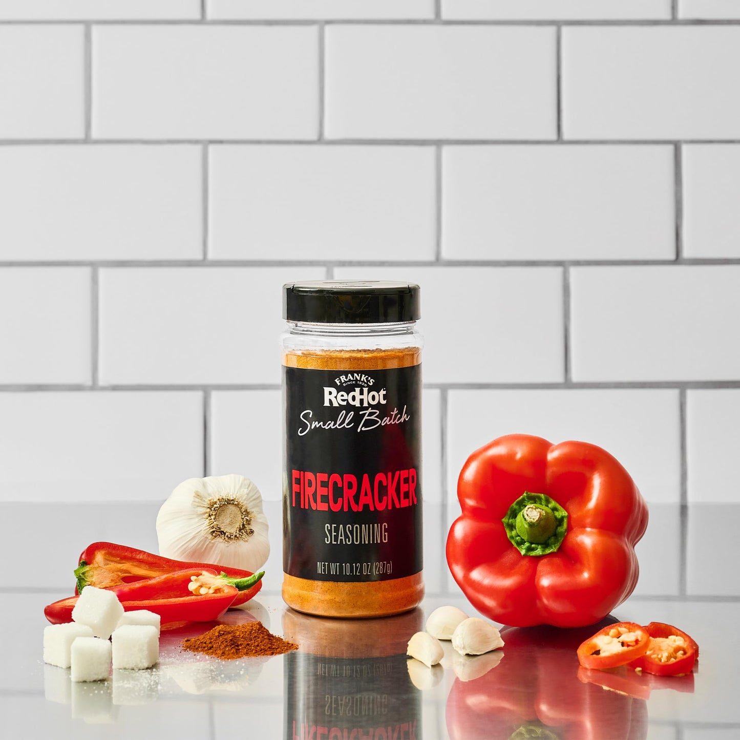 Frank’s RedHot Seasoning, Firecracker, Small Batch, Made for Chefs, Sweet & Savory Flavor for Wings, Pizza, Grilled Meat, Veggies, and More, 10.12 oz
