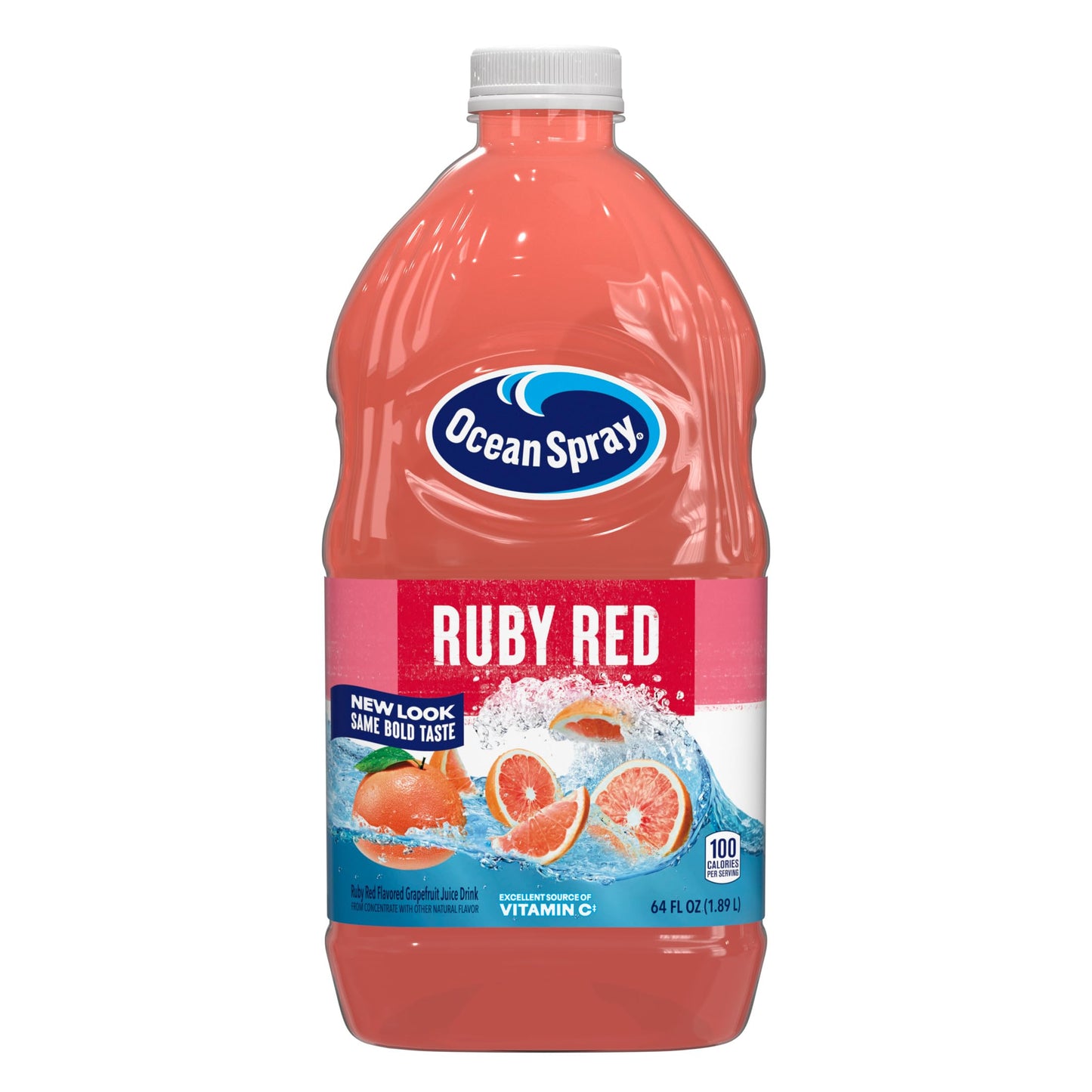 Ocean Spray® Ruby Red Grapefruit Juice Drink, 64 Fl Oz Bottle (Pack of 8)
