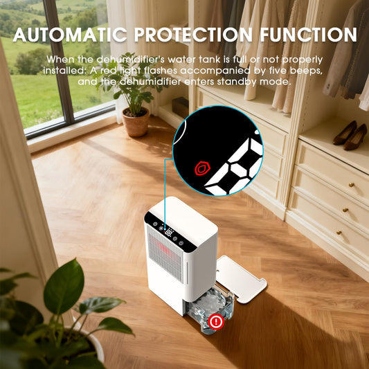 🔥73% Off!🔥Dehumidifiers for Home, 2000 Sq.Ft Small Dehumidifier with 3.3ft Drain Hose