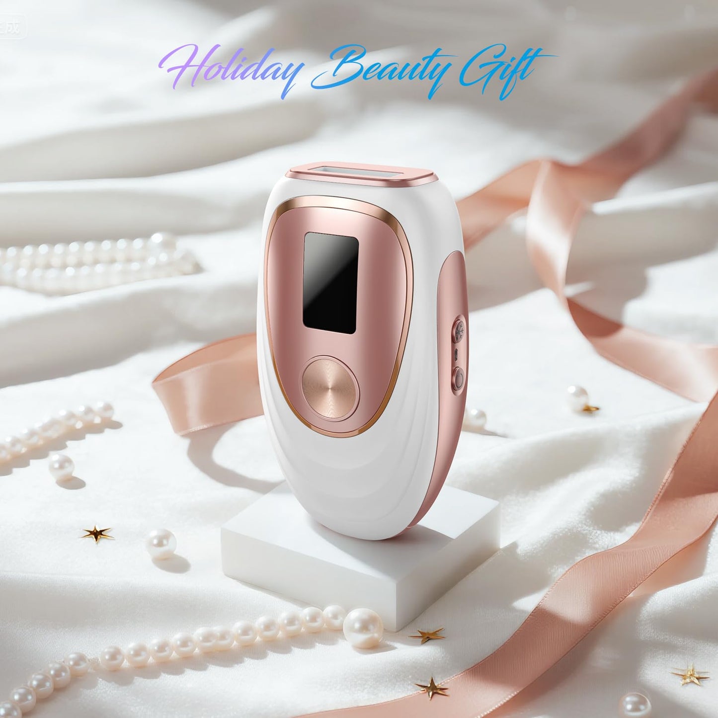 Oreeth IPL Laser Hair Removal Device for Women & Men - Home 45°F Ice-Cooling Contact for Painless & Long-Lasting Results, 86% Hair Reduction in 3 Weeks for Full Body & Bikini Line, Gold