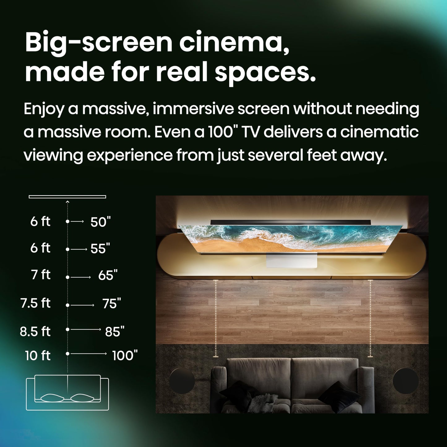 Hisense 75" E7 Cinema Series Hi-QLED Mini-LED 4K UHD Smart Fire TV (75E7SF, 2026 Model) -Native 144Hz, Dolby Vision IQ · Atmos, Full Array Local Dimming, HDR10+ Adaptive, Alexa Built in