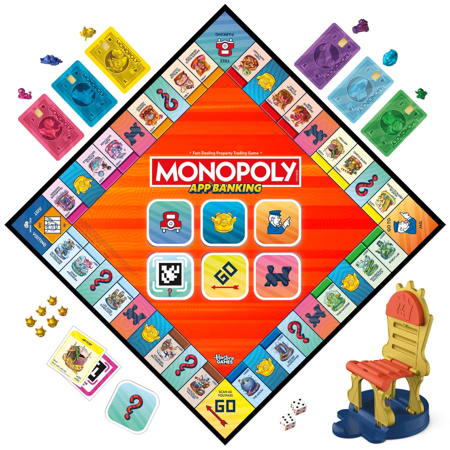 🔥82% Off!🔥Monopoly App Banking Board Game | App-Enabled Game