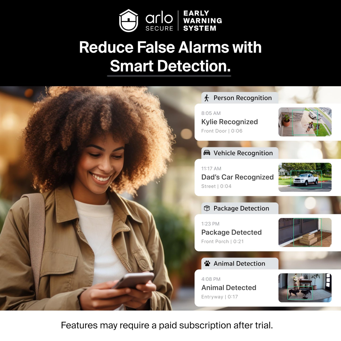 Arlo Video Doorbell 2K + Chime 2 (2nd Gen, Latest Release), Wireless or Wired Option, 2-Way Audio, Night Vision, Head to Toe View, Package Detection, Person & Vehicle Recognition, 1-Month Secure Plan