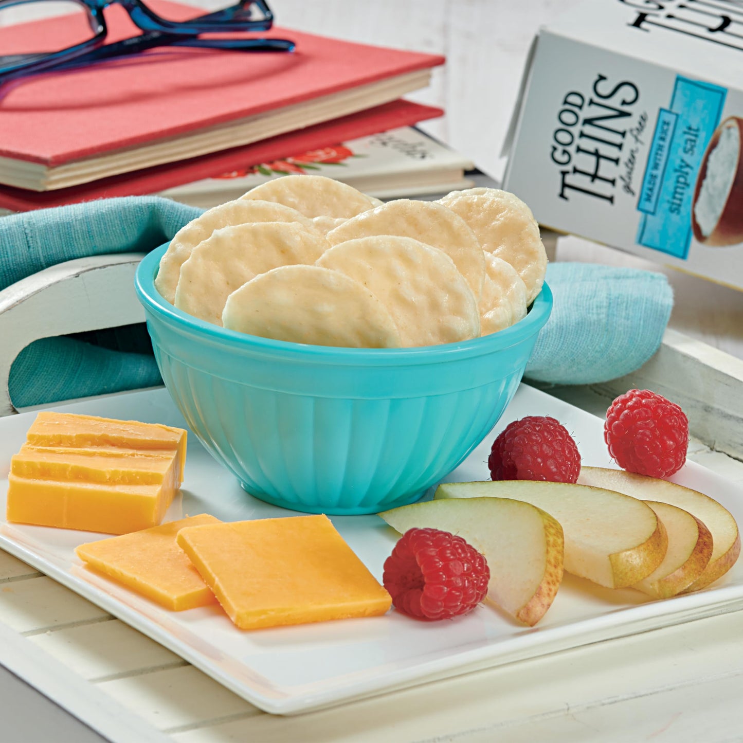Good Thins Simply Salt Rice Snacks Gluten Free Crackers, Bulk Snack Crackers, 12 - 3.5 oz Boxes