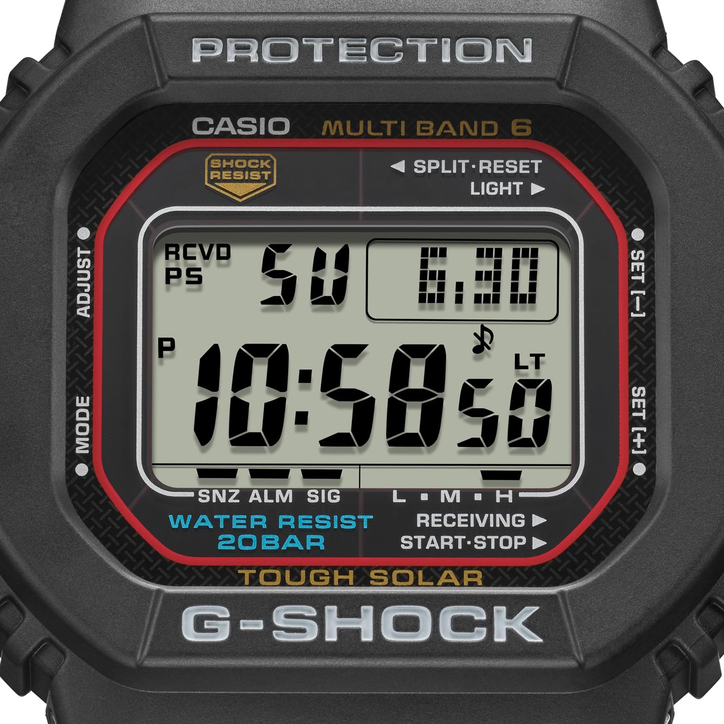 Casio G-Shock GW-M5610U-1 Men's Solar Black Resin Sport Watch
