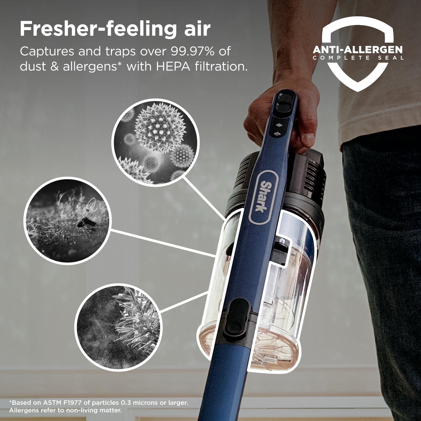 Shark® Cordless Pet, Cordless Lightweight Stick Vacuum Cleaner, Self Cleaning Brushroll, 40 Min Runtime, Removable Handheld, XL Dust Cup, Moonlight Blue, IY143H (2026 Release)